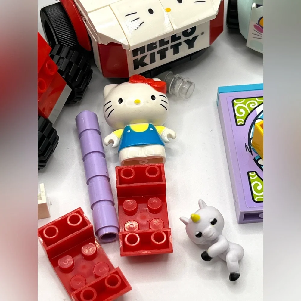LEGO Building Blocks Pieces Misc Lot Mixed Incomplete Random Hello Kitty 15 oz - Picture 7 of 11